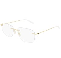 Eyeglasses frame Montblanc Man MB0075O002-GOLD-GOLD-TRANSPARENT56